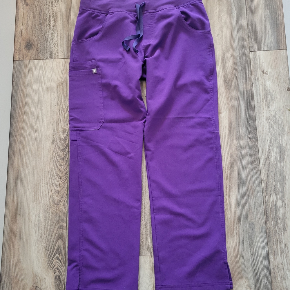 Figs Technical Collection Purple Scrub Pants